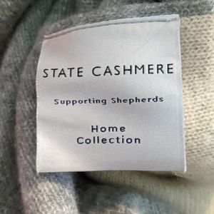 State Cashmere Reversible Throw Blanket